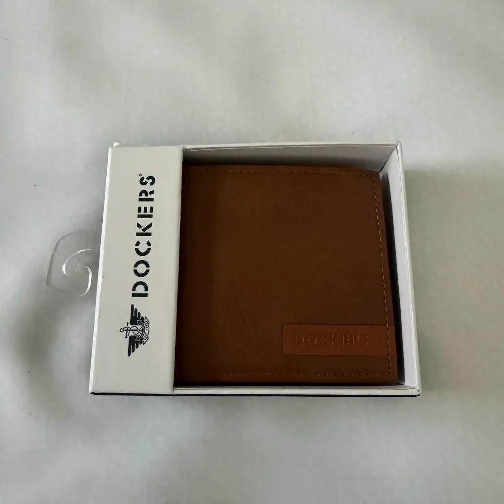 Dockers Wallet Brown Trifold Mens